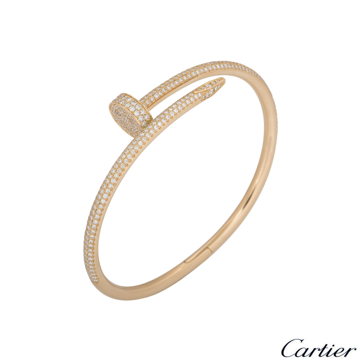 cartier nail bracelet rose gold price